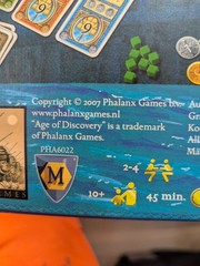 AGE of DISCOVERY Board Game 100% COMPLETE 2007