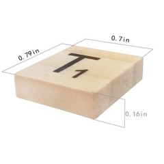 500Pcs Wooden Scrabble Tiles Wood Alphabet Letters for DIY Crafts Crossword Game