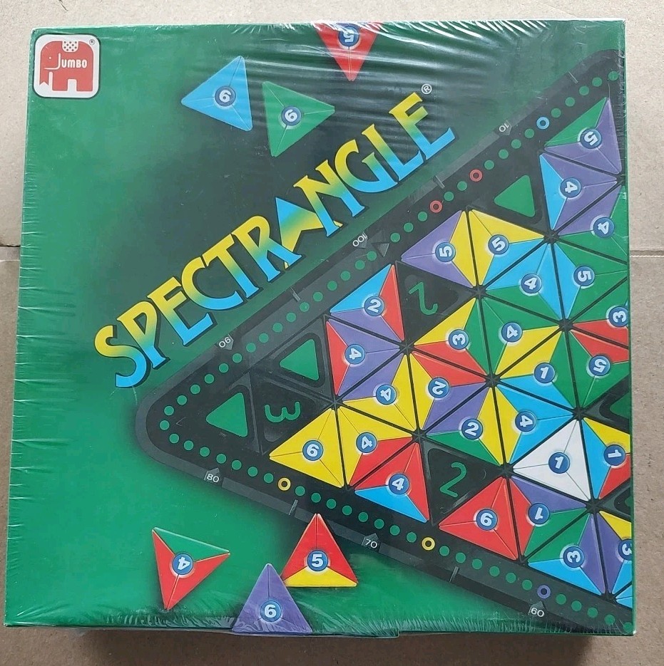 Rare Jumbo Spectrangle Board Educational Game New Sealed