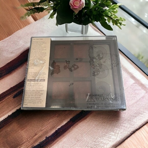 NIB Classic Collection Tic Tac Toe Game Board 11.5×9.5 for Kids Adults