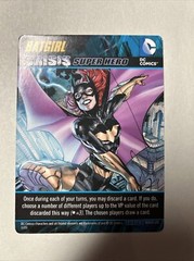 2015 DC Comics Crisis 2 Deck Game Batgirl Oversize Crisis Super Hero Card!