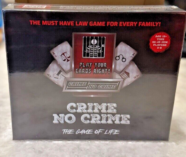 Crime No Crime Law Game of Life | Brand New!