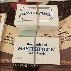 Masterpiece Board Game Vintage 1987 Parker Brothers Art Auction – 100% Complete