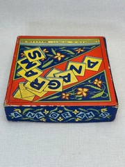 Antique 1920 Anagrams Game By Pressman Co. Inc. USA With Box Complete Preowned