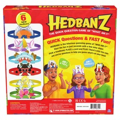 Spin Master Games, Hedbanz 2023 Edition with New Cards, Picture Guessing Board