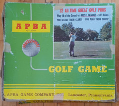 APBA GOLF Board Game complete with ATG and 1962 Card Sets late 60’s version