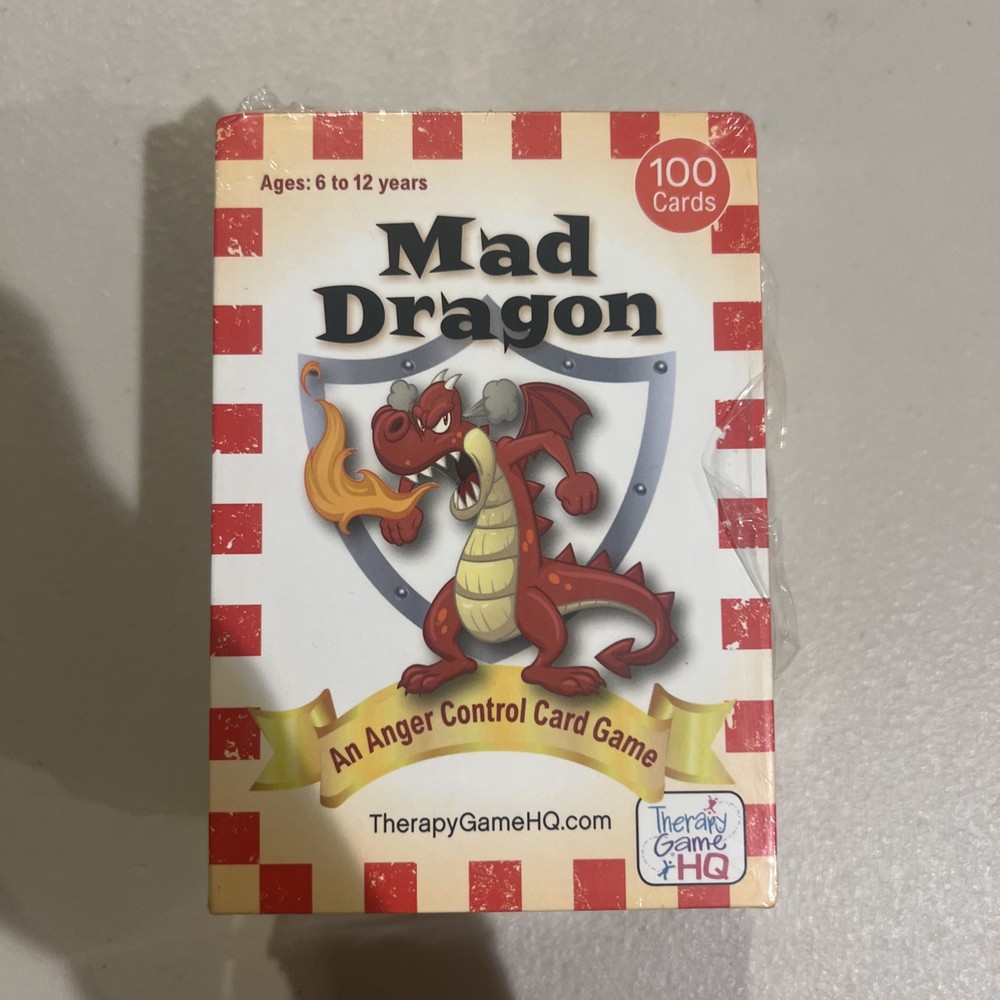 Mad Dragon: An Anger Control Card Game Child Anger Therapy Game Ages 6 to 12
