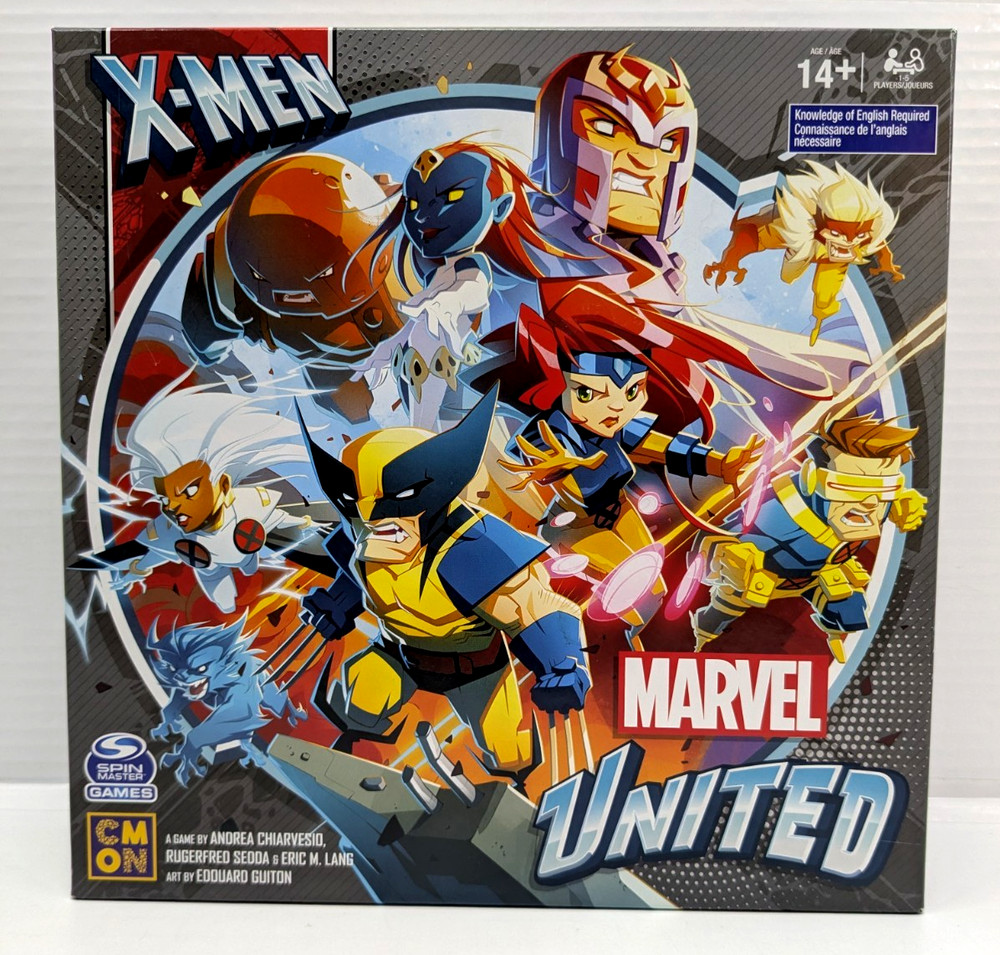 Marvel United X-Men Board Game Spin Master NEW OPEN BOX Complete 2021 CMON