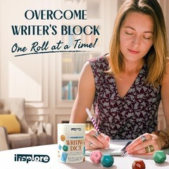 12-Sided Writing Dice – Giftable Creative Writing Tool – 120 Inspiration Prompts