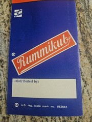 Vintage 1973 Rummikub Faux Wood 106 Tile Complete Set with Canvas Traveling Case