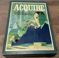 1966 Acquire Game 3M Finance Board Game – 2nd Gen Board W/ Plastic VG+ 💯🔥👀