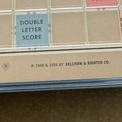 Vintage 1977 Scrabble Deluxe Edition Set Board Turntable Selchow Righter
