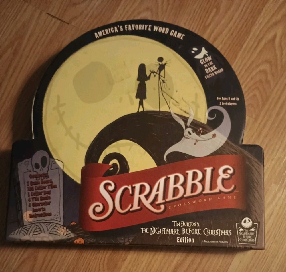 Hasbro Scrabble Tim Burton Nightmare Before Christmas Edition Missin Instruction