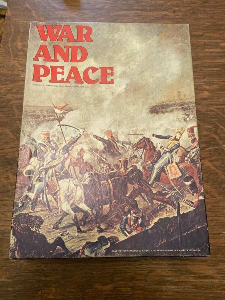 War and Peace Napoleonic Wars Board Game, Unpunched/Unplayed, Made in USA 1980