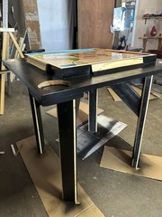Mesa De Domino En Madera Costumizada De Bad Bunny Dtmf