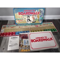 VTG Parker Brothers 1985 Advance to Boardwalk Board Game Complete 2-4 Players 8+