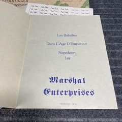 Vintage Napoleon: La Bataille d’Auerstadt 1st Ed. War Board Game Marshal 1978