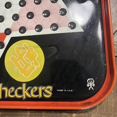 Vintage 1960’s Hop Ching Chinese Checkers Metal Board ONLY Pressman Toy Corp