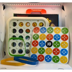 Tuppertoys Bounce It In Game Retro Educational Counting Math Kids Game No Balls