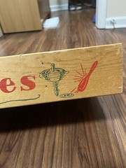 Vintage 1960s Merdel Skittles No #401 Wooden Bowling Game BOARD ONLY