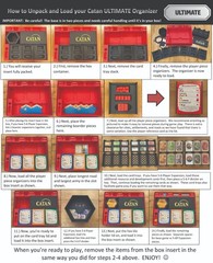 Catan Organizer (4th, 5th Edition) Base Game + 5-6 Player Expansion, 3D Printed