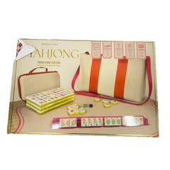Mahjong CirqueJong Edition 160 Tile Set w Racks Mat Carry Case Maison Lude Box