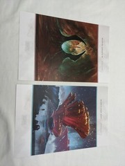 Lot Of (24) Unsettled Orange Nebula Board Game Art Prints 6″ X 9″