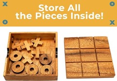 Classic 5.5-Inch Tic Tac Toe Game: Perfect for Family Nights & Unique Gifts