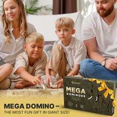 Mega Large 3″ Dominoes Set for Adults and Kids – Dominoes Double 6 Classic Bo…