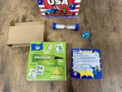 Brain Box, The USA, Board Game COMPLETE , Challenge Learn States, Capitals, 8+
