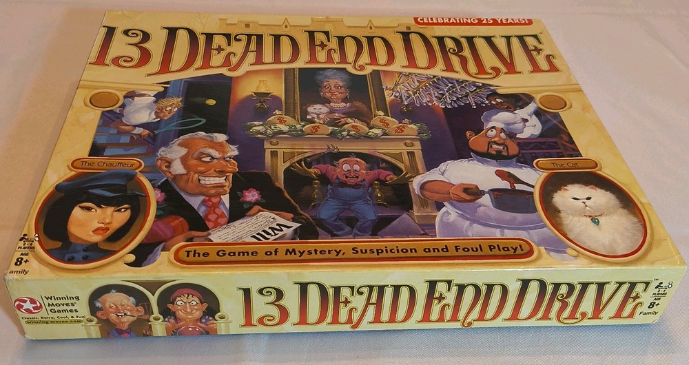 13 Dead End Drive Board Game Winning Moves -Family Game Night Kids & Adults New