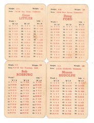 APBA Pro Golf Cards 32C62. The Original 1962 Card Set! Worn But Ready For Play