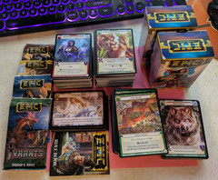 Epic Card Game LCG Collection (450+ Cards & 4 Sealed Boosters) 2015 White Wizard