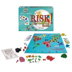 Classic Risk Board Game 1959 Edition World Domination Strategy Game 2-6 Players