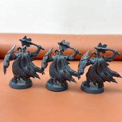 6pcs Withcher Dread Warriors Knight of Terror Heroquest Board Game Miniatures
