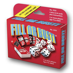 Fill Or Bust Dice Card Game – Bowman Games – Fun Family Party Night – Gift