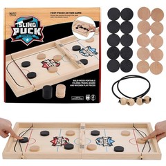 Fast Sling Puck Game 24 Inches Large Size – Super Winner Slingshot Puck Board…
