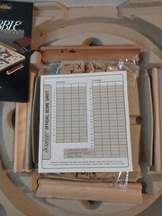 1989 Delux Edition Milton Bradley Scrabble Game Rotating Turntable