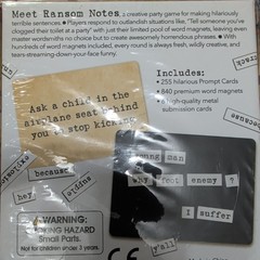 Ransom Notes Game – Complete – Charty Party 2023 Word Magnets