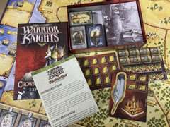 LN Mint Warrior Knights Fantasy Flight Board Game With Crown & Glory Expansion