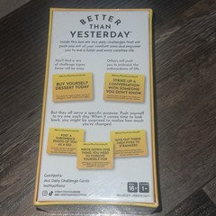 Better Than Yesterday 365 Daily Challenges Life Fullfilling Game NEW Sealed