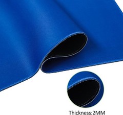 Large Mahjong Mat W/ Black Carrying Bag Blue,31.5 inches Anti Slip & Noise