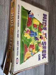 1967 Ideal Toy Corp. HIDE N’ SEEK Game In Original Box (missing Only 1 Token)