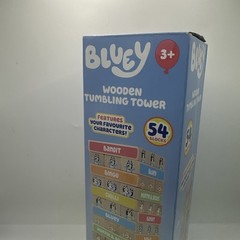 Bluey Wooden Tumbling Tower Rare Kids Jenga Game