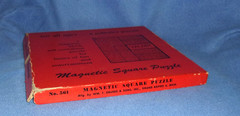VINTAGE WM. F. DRUEKE & SONS MAGNETIC SQUARE BRAIN TEASE PUZZLE – 1961