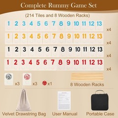 2-8 Players Games Gifts, Easter Gifts/Easter Basket Stuffers for Adults, Rumm…