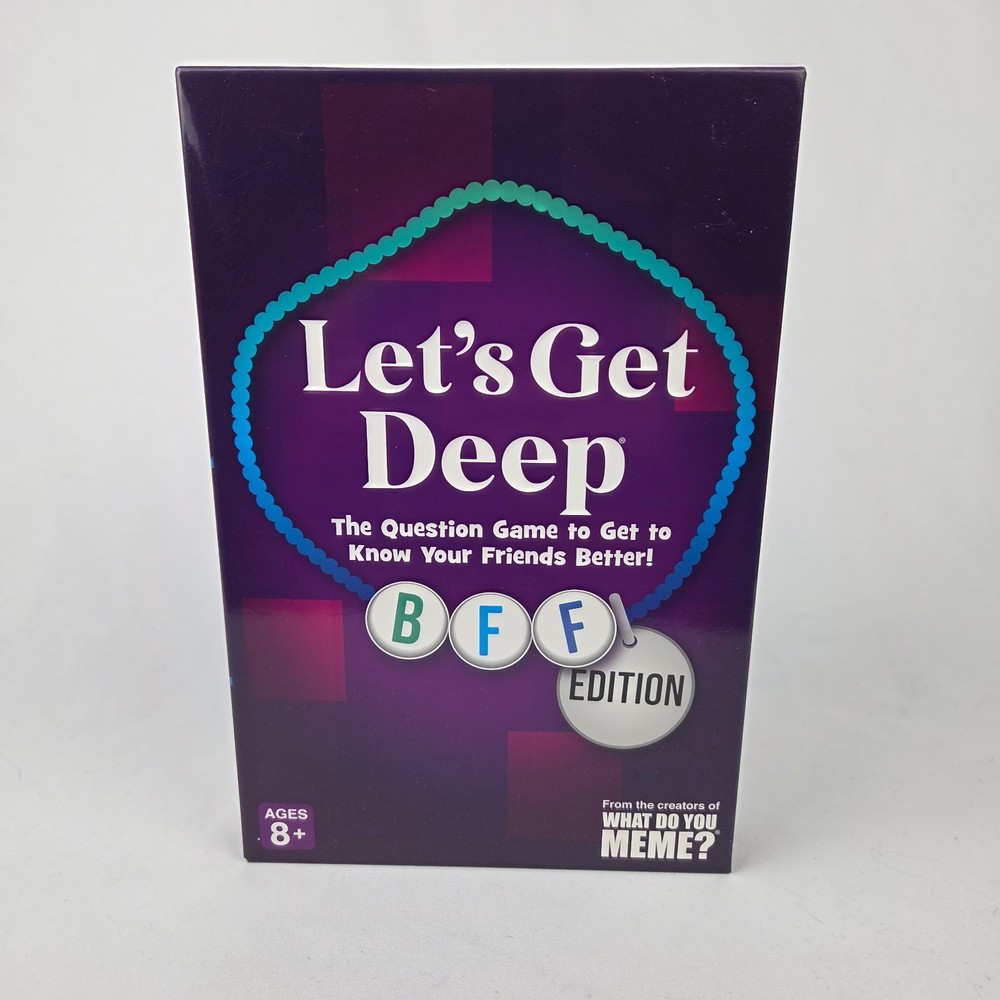 Let’s Get Deep BFF Edition Question Game NEW Factory Sealed