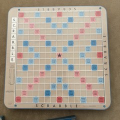 Vintage 1977 Scrabble Deluxe Edition Set Board Turntable Selchow Righter