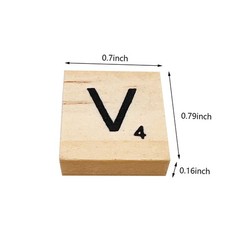 400 Pcs Wood Letter Tiles, Wooden Tiles for Crafts