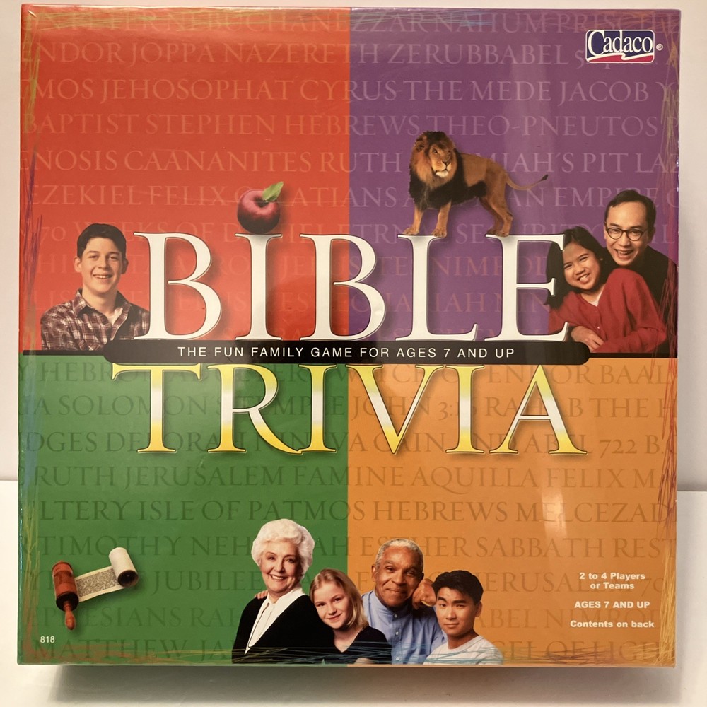 Bible Trivia Game Cadaco 2003 NEW & SEALED Christian Religious Adults Children